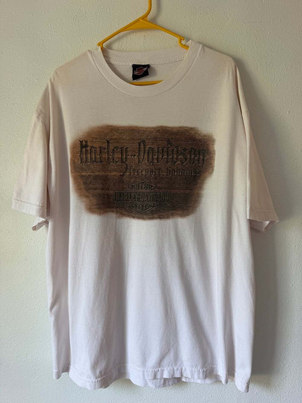 Harley Davidson Motorcycle White Ride The Plank Bahamas Graphic Print Tee XL